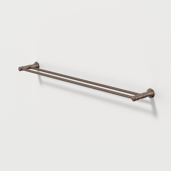 Caroma Riviere 800mm Double Towel Rail - Brushed Bronze