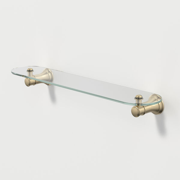 Caroma Riviere 475mm Bathroom Shelf - Brushed Brass
