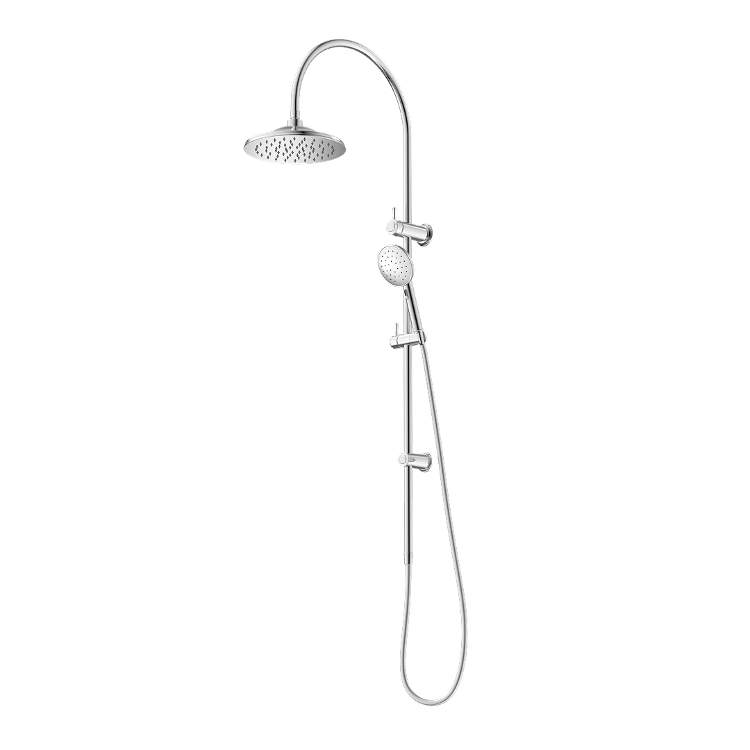 Caroma Riviere Rail Shower with Overhead - Chrome