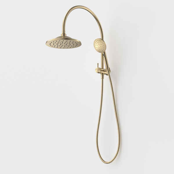 Caroma Riviere Compact Twin Shower - Brushed Brass