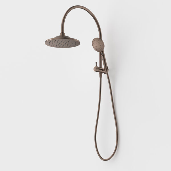 Caroma Riviere Compact Twin Shower - Brushed Bronze