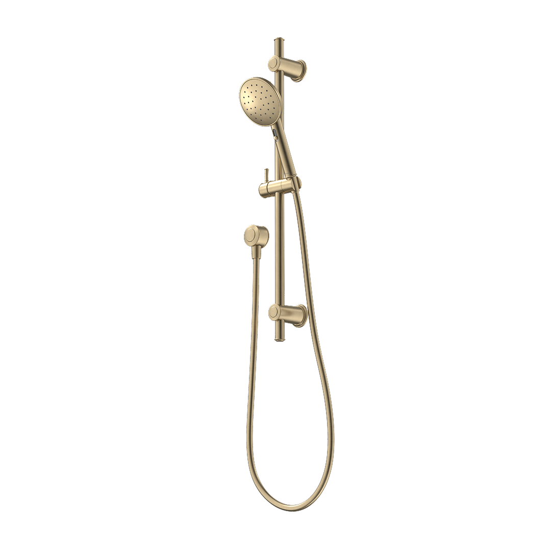 Caroma Riviere Rail Shower - Brushed Brass