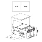 Blanco Select II Compact 60/2 Waste System for 60cm Cabinets - 526207