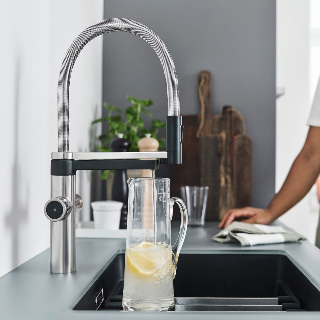 Blanco EVOL-S Pro 3-In-1 Hot, Cold & Filtered Mixer Tap Chrome - 527452 (Filter Sold Separately)