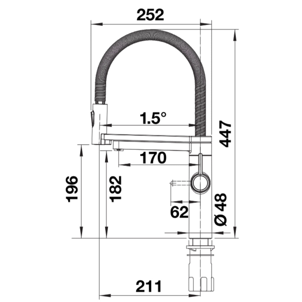 Blanco EVOL-S Pro 3-In-1 Hot, Cold & Filtered Mixer Tap Chrome - 527452 (Filter Sold Separately)