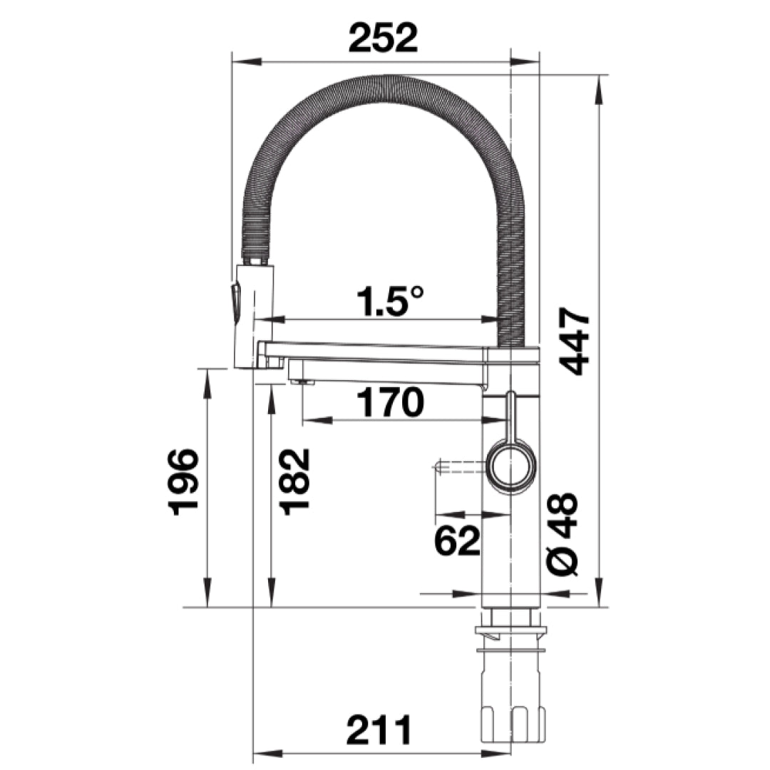 Blanco EVOL-S Pro 3-In-1 Hot, Cold & Filtered Mixer Tap Chrome - 527452 (Filter Sold Separately)