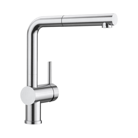 Blanco LINUS-S Pull-Out Kitchen Sink Mixer - PVD Steel - 526785