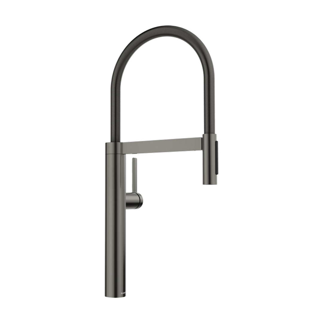 Blanco Culina-S II Dual Spray Kitchen Mixer - Satin Dark Steel 527497