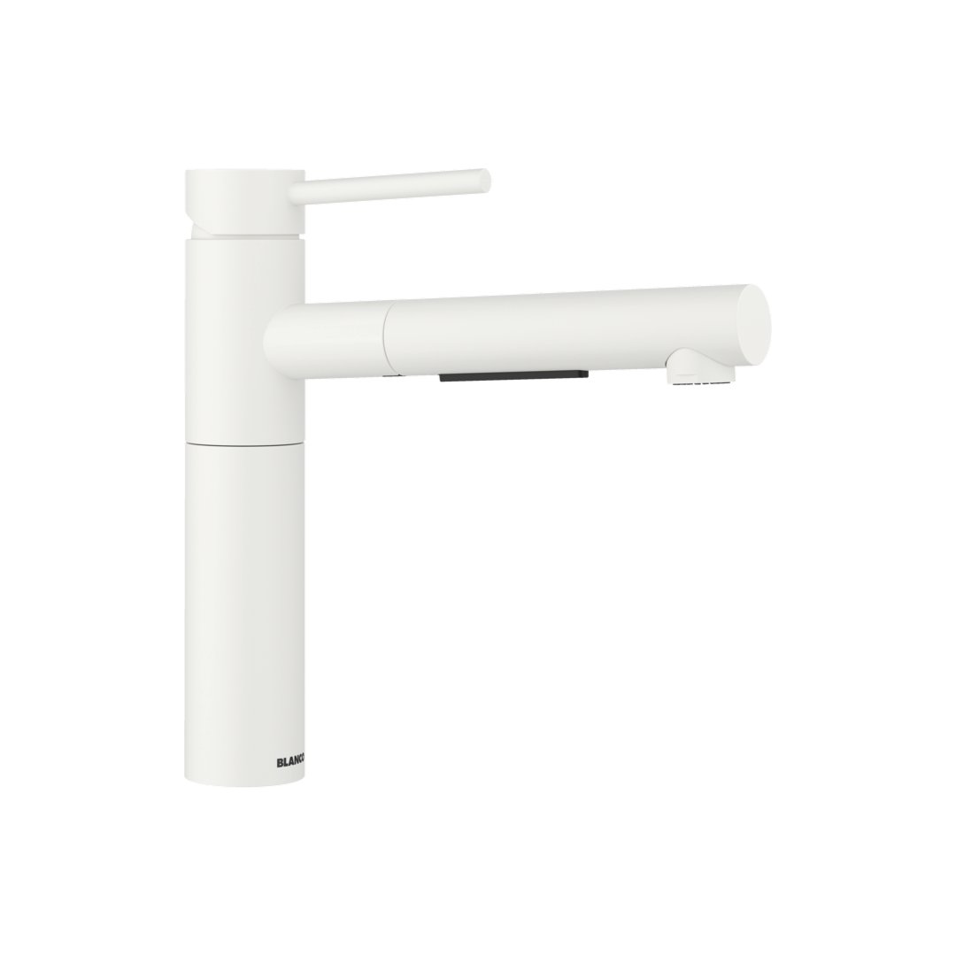 Blanco Atla-S II Single Lever Pull-Out Sink Mixer - White 527582