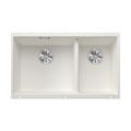 Blanco Subline 430/270-U Silgranit Undermount Kitchen Sink - White 528010