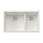 Blanco Subline 430/270-U Silgranit Undermount Kitchen Sink - White 528010