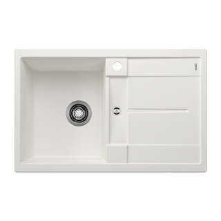 Blanco Metra 45 S Silgranit Left Hand Inset Kitchen Sink - White 528041