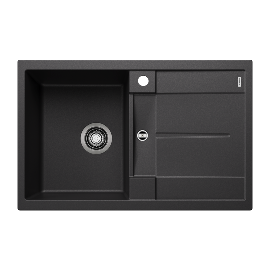 Blanco Metra 45 S Silgranit Left Hand Inset Kitchen Sink - Anthracite 528043