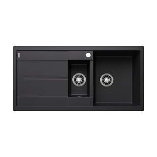 Blanco Metra 6 S Silgranit Right Hand Inset Kitchen Sink - Black 528045