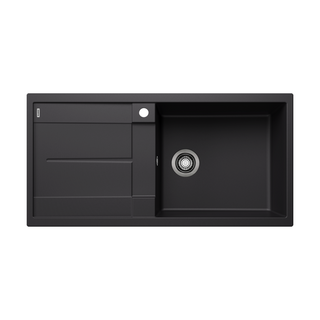 Blanco Metra XL 6 S Silgranit Right Hand Inset Kitchen Sink - Black 528051