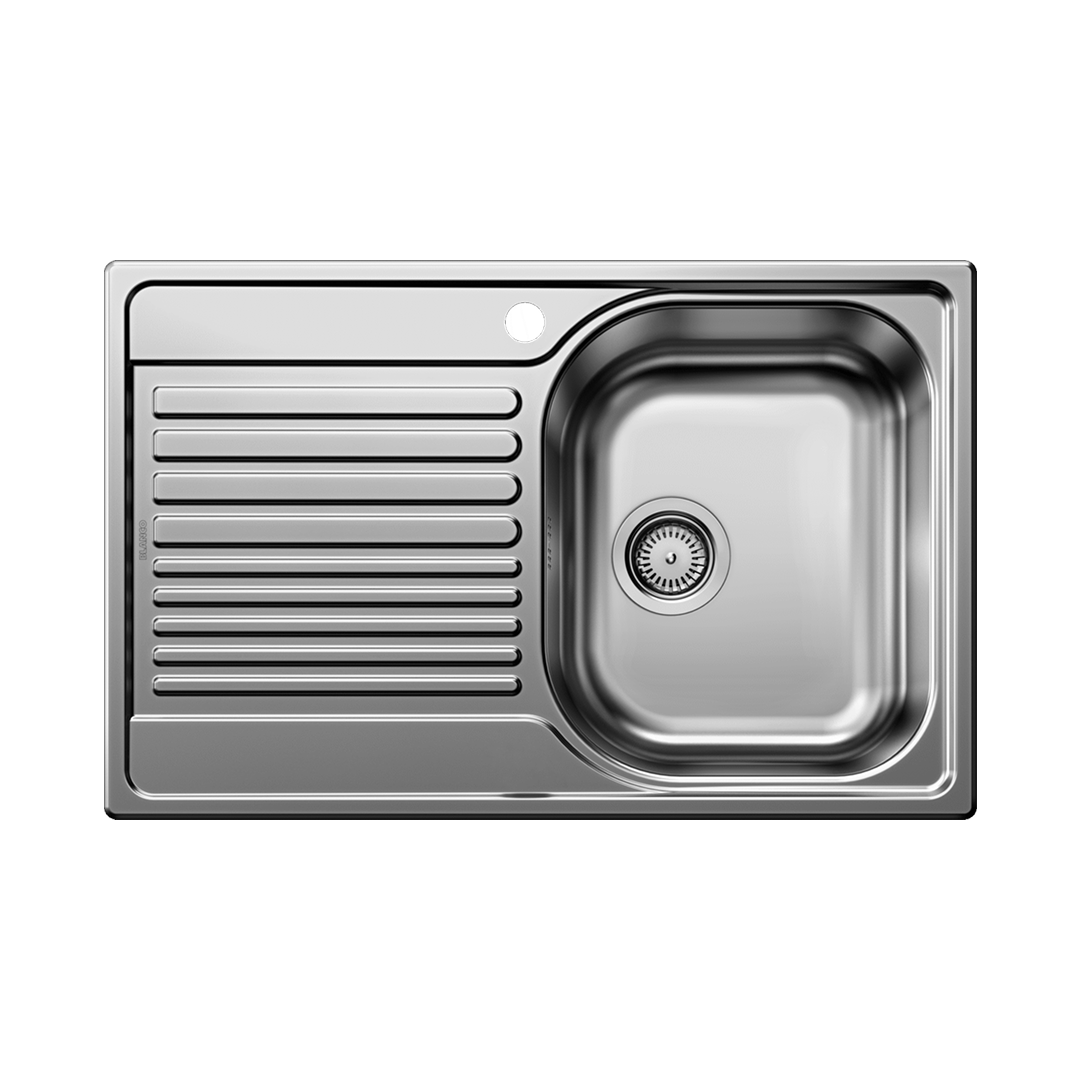 Blanco TIPO 45S Topmount Kitchen Sink with Right Hand Bowl - Stainless Steel 1 Tap Hole 528224
