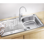 Blanco TIPO 45S Topmount Kitchen Sink with Right Hand Bowl - Stainless Steel 1 Tap Hole 528224