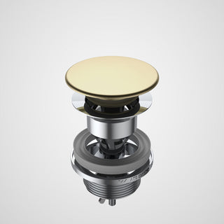 Caroma Urbane II Basin Dome Pop-Up Plug & Waste - Brushed Brass - 687330BB