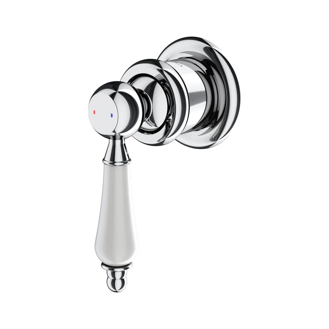 Villeroy & Boch Avia 2.0 Wall Mixer (Includes In-Wall Body) - Chrome/Ceramic - T655661