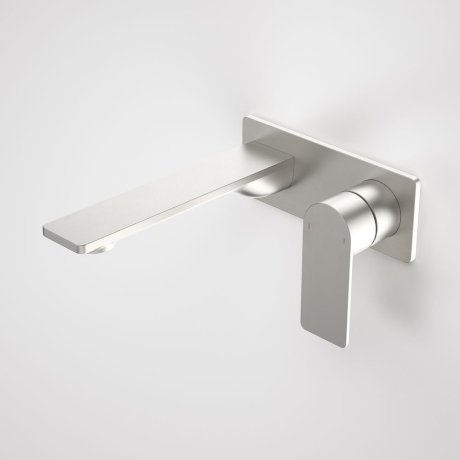 Caroma Urbane II 180mm Wall Basin / Bath Mixer LF - Brushed Nickel