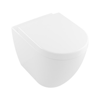 Villeroy & Boch Subway 2.0 DirectFlush Wall Faced Toilet w/ CeramicPlus (S & P Trap) - Alpine White - 5602R1R1S4DB