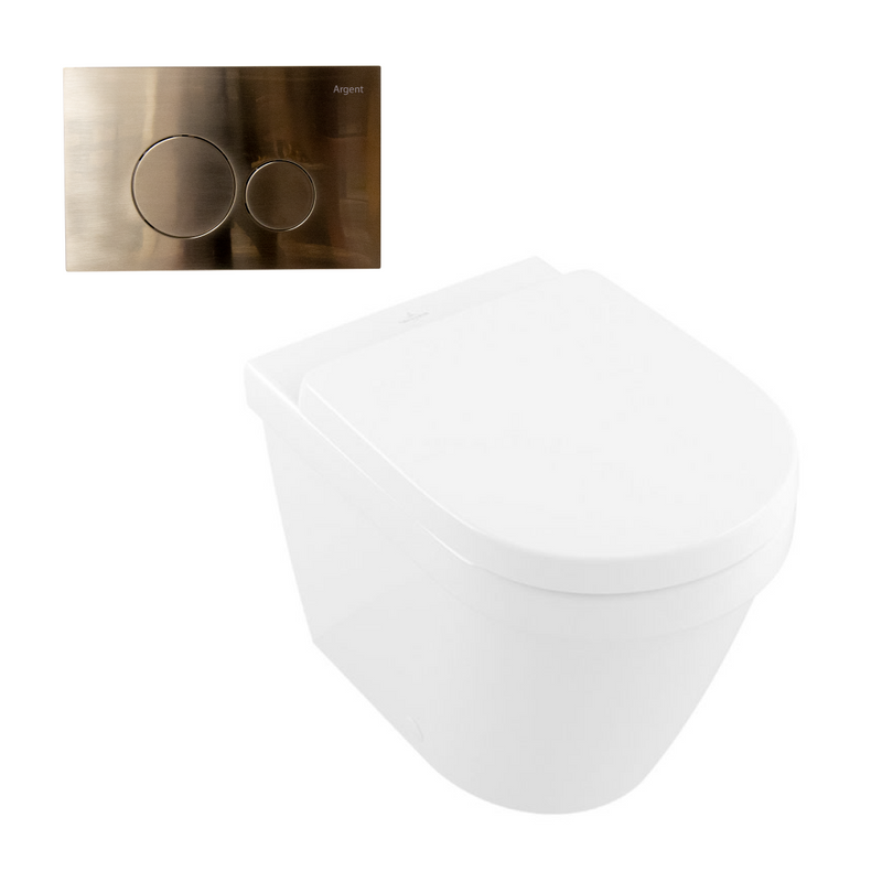 Villeroy & Boch Architectura 2.0 DirectFlush Wall Faced Toilet incl/Argent Cistern Package