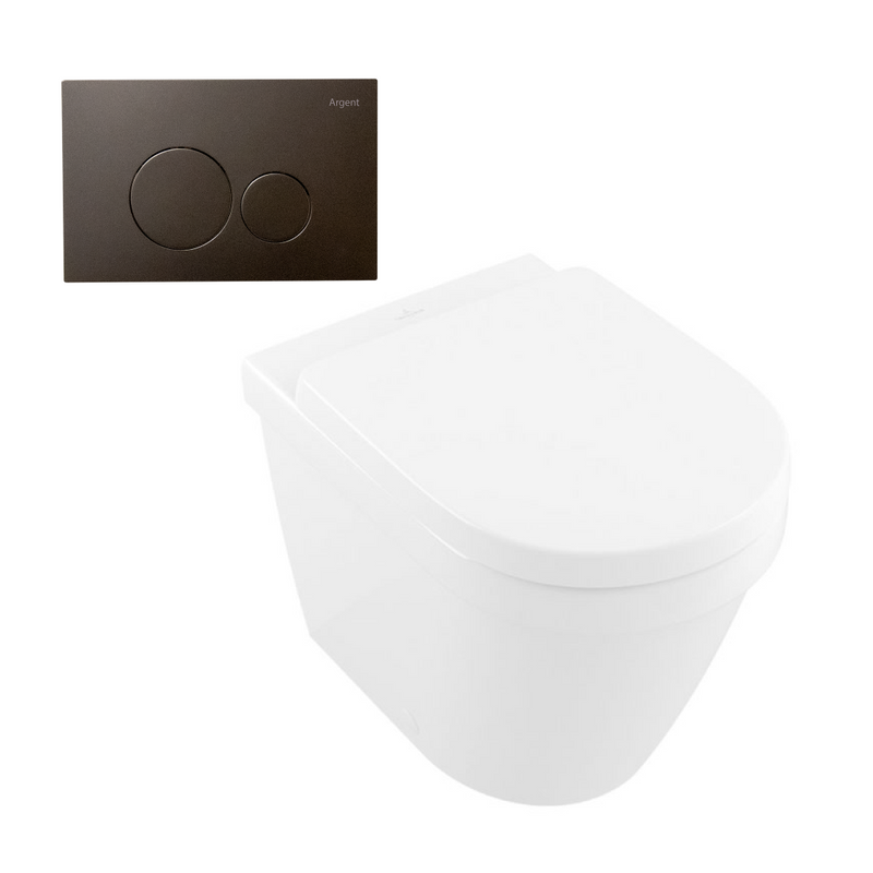 Villeroy & Boch Architectura 2.0 DirectFlush Wall Faced Toilet incl/Argent Cistern Package