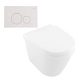 Villeroy & Boch Architectura 2.0 DirectFlush Wall Faced Toilet incl/Argent Cistern Package - Round Grace White - 5690R101S4DB + IN38905 + F5020WH