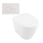 Villeroy & Boch Architectura 2.0 DirectFlush Wall Faced Toilet incl/Argent Cistern Package - Round Grace White - 5690R101S4DB + IN38905 + F5020WH