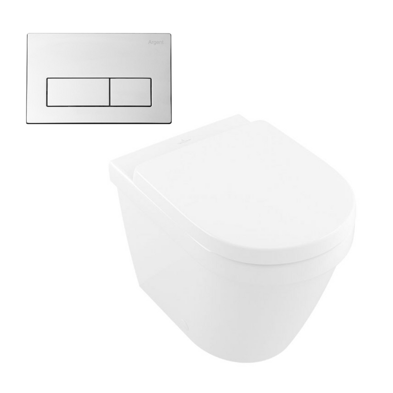 Villeroy & Boch Architectura 2.0 DirectFlush Wall Faced Toilet incl/Argent Cistern Package