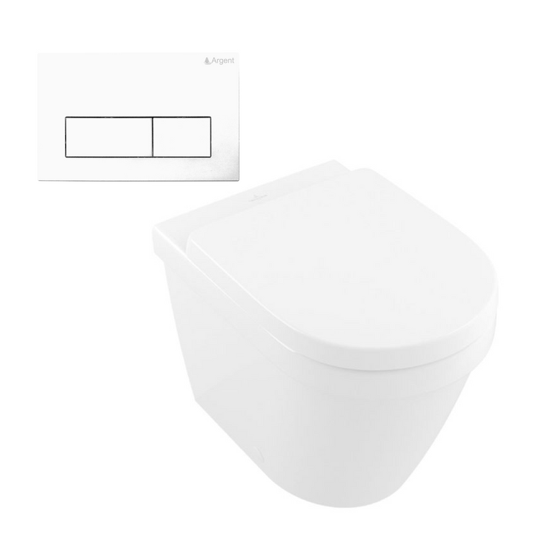 Villeroy & Boch Architectura 2.0 DirectFlush Wall Faced Toilet incl/Argent Cistern Package