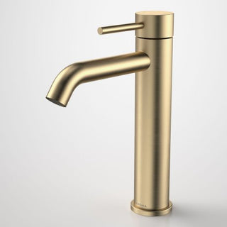Caroma Liano II Mid Tower Basin Mixer - LF Brushed Brass - 96342BB6AF