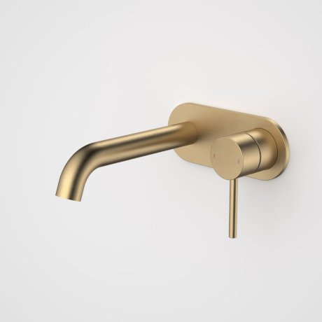 Caroma Liano II 175mm Wall Basin / Bath Mixer - LF Brushed Brass