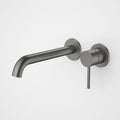 Caroma Liano II 210mm Wall Basin / Bath Mixer LF - Gun Metal - 96352GM6AF