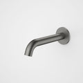 Caroma Liano II 175mm Basin & Bath Outlet (Round Cover Plate) - LF Gun Metal - 96372GM6AF