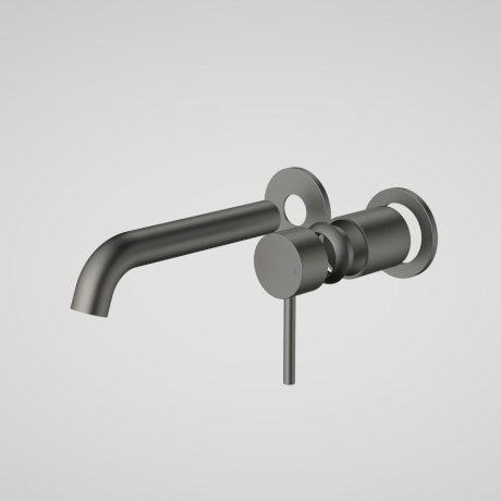 Caroma Liano II 175mm Wall Basin / Bath Includes In-Wall Body LF - Gun Metal - 96348GM6AF + 99635F