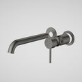 Caroma Liano II 210mm Wall Basin/Bath Includes In-Wall Body LF - Gun Metal - 96356GM6AF + 99635F