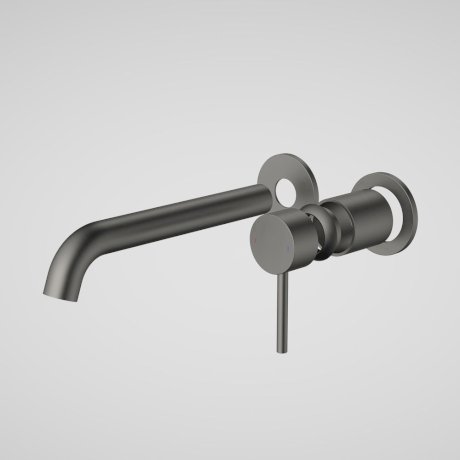 Caroma Liano II 210mm Wall Basin/Bath Includes In-Wall Body LF - Gun Metal - 96356GM6AF + 99635F