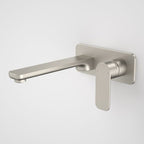 Caroma Luna Wall Basin/Bath Mixer LF - Brushed Nickel - 68186BN6AF