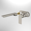 Caroma Urbane II 180mm Wall Basin / Bath Includes In-Wall Body LF - Brushed Nickel - 99637BN6AF + 99635F