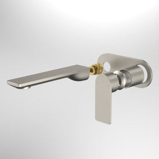 Caroma Urbane II 180mm Wall Basin / Bath Includes In-Wall Body LF - Brushed Nickel - 99637BN6AF + 99635F