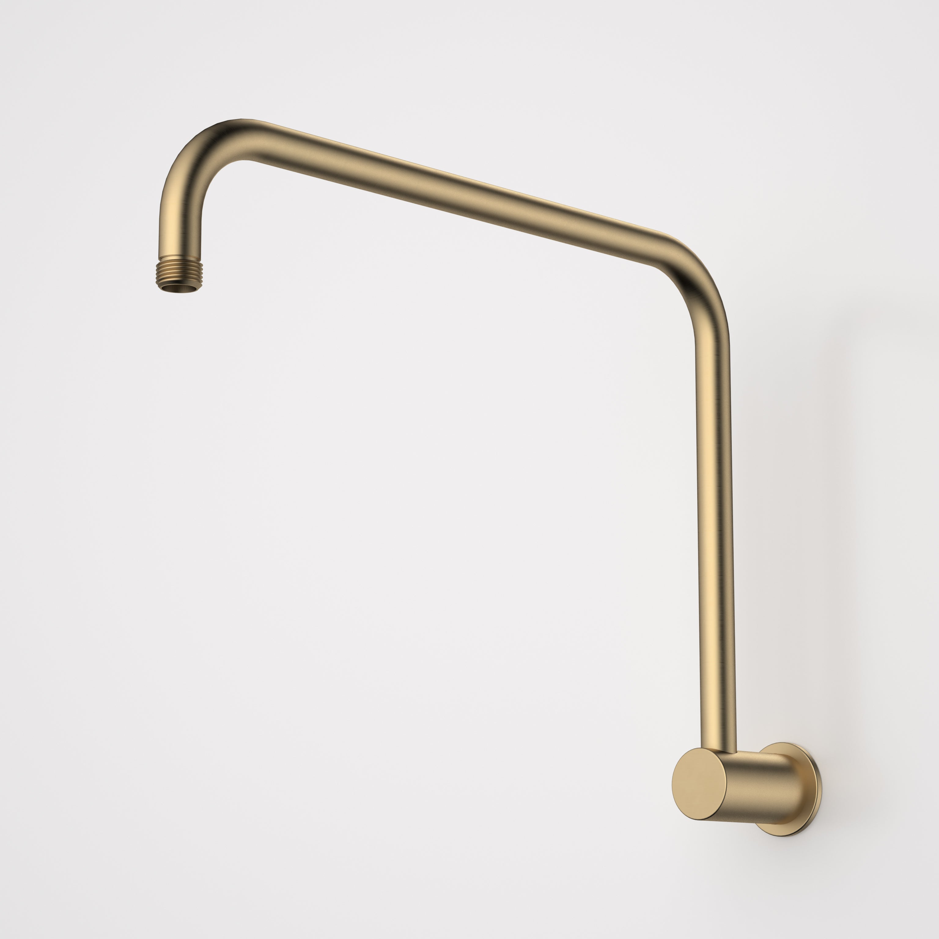 Caroma Urbane II 460mm Upswept Shower Arm - Brushed Brass - 99642BB