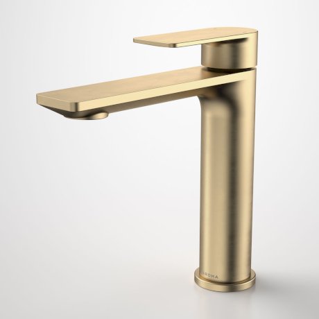 Caroma Urbane II Mid Tower Basin Mixer LF - Brushed Brass