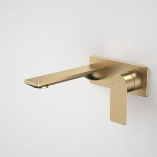 Caroma Urbane II 180mm Wall Basin / Bath Mixer LF - Brushed Brass - 99632BB6AF