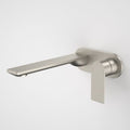 Caroma Urbane II 220mm Wall Basin / Bath Mixer LF - Brushed Nickel - 99641BN6AF
