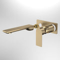 Caroma Urbane II 180mm Rec Wall Basin / Bath Includes In-Wall Body LF - Brushed Brass - 99638BB6AF + 99635F