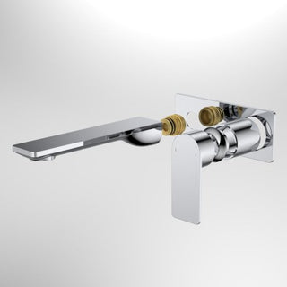 Caroma Urbane II 180mm Rec Wall Basin / Bath Includes In-Wall Body LF - Chrome - 99638C6AF + 99635F