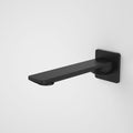 Caroma Urbane II 180mm Basin / Bath Outlet - Square Cover Plate - LF Matte Black - 99666B6AF