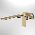 Caroma Urbane II 220mm Wall Basin / Bath Includes In-Wall Body LF - Brushed Brass - 99645BB6AF + 99635F