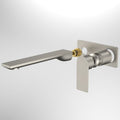 Caroma Urbane II 220mm Rec Wall Basin / Bath Includes In-Wall Body LF - Brushed Nickel - 99646BN6AF + 99635F